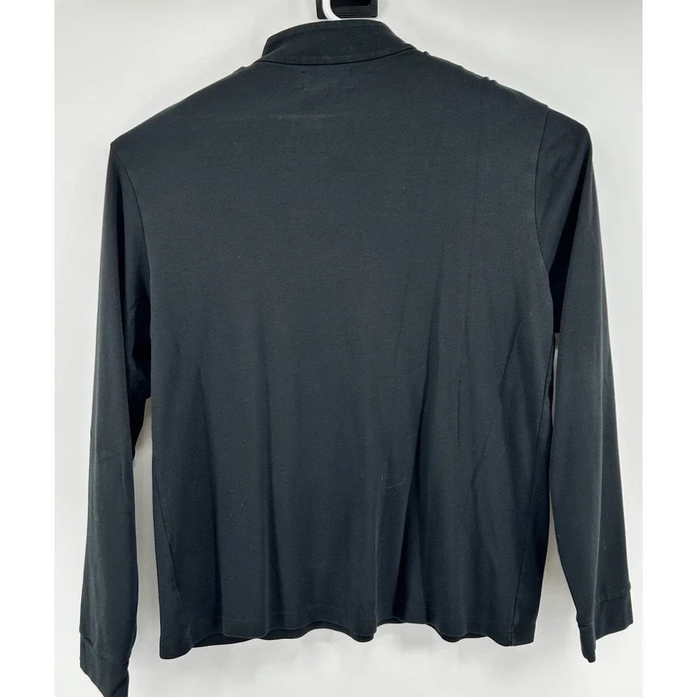 Polo Ralph Lauren Pima Cotton Long Sleeve Quarter Zip Pullover‎ Black Size 2XL